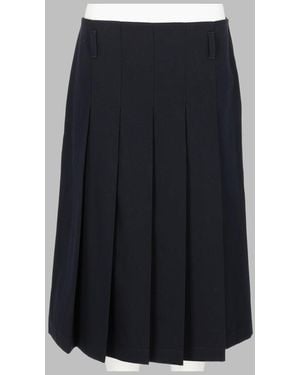 A.P.C. A. P.C. Organic Cotton Mini Skirt For - Blue