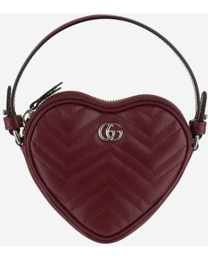 Gucci Bolso Gg Marmont Mini - Morado