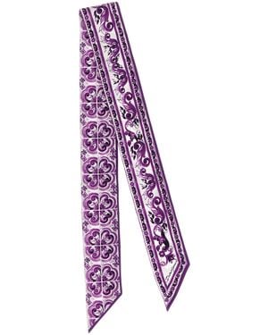 Dolce & Gabbana Bandeau 'maiolica' Print - Paars
