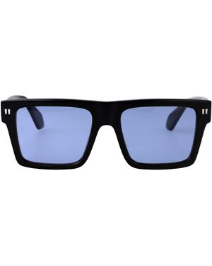 Off-White c/o Virgil Abloh Off Occhiali Da Sole Quadrati Bianchi Oeri109 C99 Pla0011040 1040 - Blu