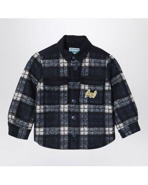 KENZO Checkered Shirt - Blue