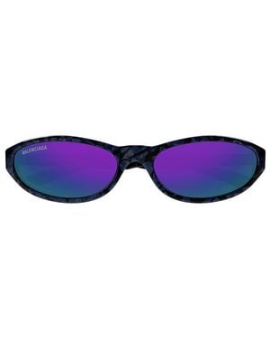 Balenciaga BB0007S -011 - Schwarz / Violett