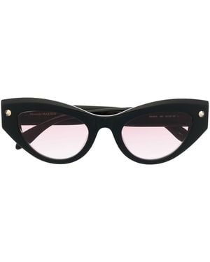 McQueen Zonnebril Met Cat-Eye Montuur - Zwart