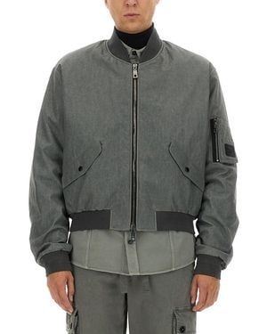Dolce & Gabbana Classic Bomber Jacket - Gray