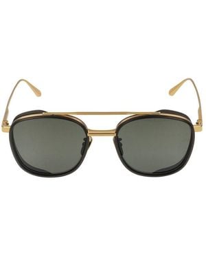 Linda Farrow Sonnenbrille LFL1558 Varo C1 Gelbgold/helles Gold/21/145 - Grün