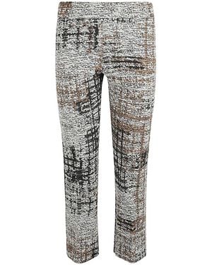 Avenue Montaigne Cotton Blend Trousers - Grey