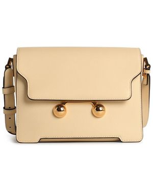 Marni 'nieuwe Trunk' Ivory Lear Crossbody Bag - Naturel