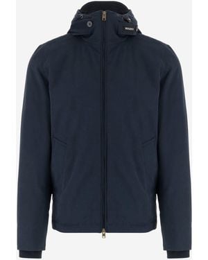 Woolrich Cotton Blend Jacket - Blue