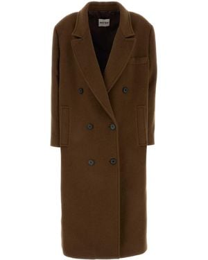 Miu Miu Wool Coat - Brown