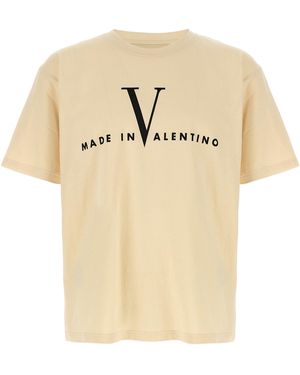 Valentino Garavani "Made In " T-Shirt - Natur
