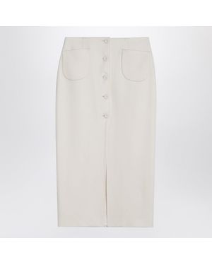 Margaux Lonnberg Jagger Midi Skirt - White