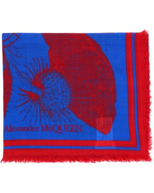 McQueen Solarisierter Schal - Azul