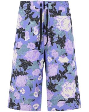 ERL Lila Nylon-Badeanzug - Blau