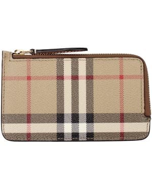 Burberry Wallet Fabric - Brown