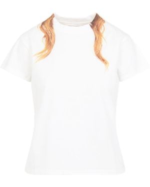 MM6 by Maison Margiela Cotton T-Shirt - White
