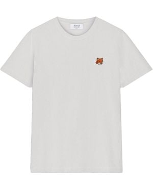 Maison Kitsuné Fox Head Regular Tee-Shirt - White