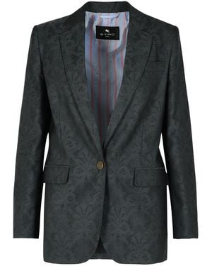 Etro Wool Blazer - Black