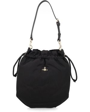 Vivienne Westwood Bag With "Orb" Detail - Black
