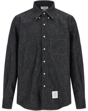 Thom Browne Denim Shirt - Black