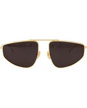 Bottega Veneta Metal Sunglasses - Brown