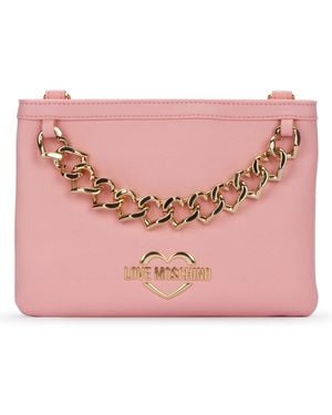 Love Moschino Leather Handbag - Pink