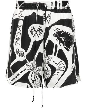 Rhude Bermudas Strada - Negro