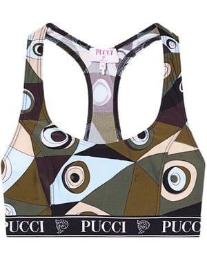 PUCCI Printed Bralette - Black