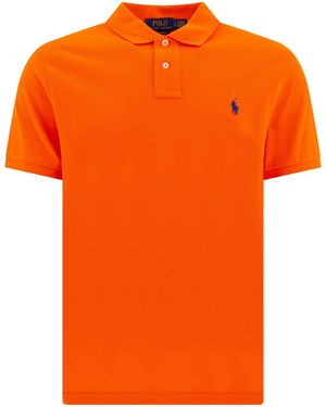 Polo Ralph Lauren Pique Polo Shirt - Orange