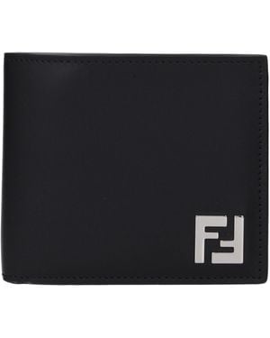 Fendi Leather Bifold Wallet - Black