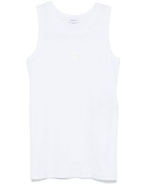 McQueen Alexander Mc Queen Skull Cotton Tank Top - White