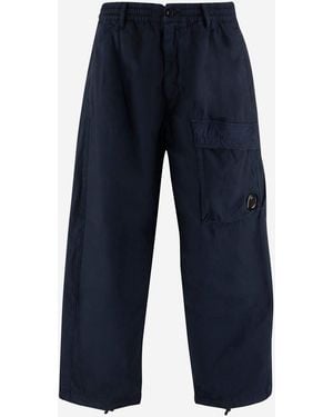 C.P. Company Cotton Cargo Trousers - Blue