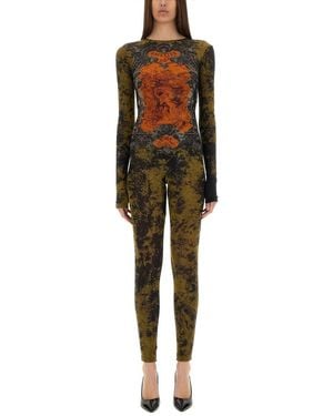 Jean Paul Gaultier Médaillon" Catsuit - Green