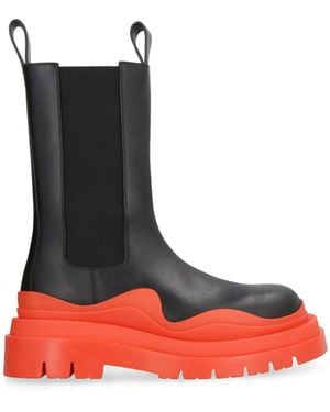 Bottega Veneta Chelsea Boots - Red
