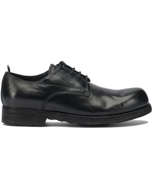 Officine Creative Leather Lace-Up Shoes - Black