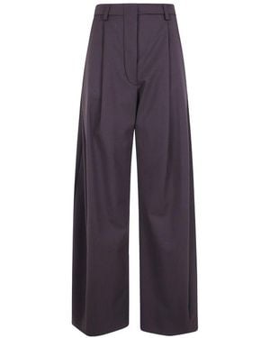 THE LATEST Billie Wool Blend Trousers - Purple