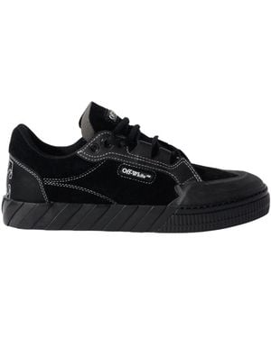 Off-White c/o Virgil Abloh Off 779 Vulcanized Leather Trainers - Black