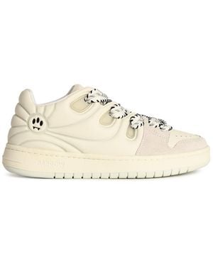 Barrow 'skate' White Lear Sneakers - Naturel