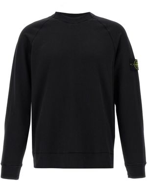 Stone Island Light Cotton Sweatshirt - Schwarz