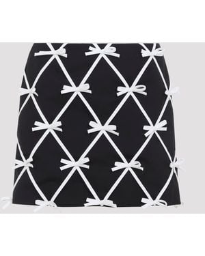 Moschino Bow Mini Skirt - Black