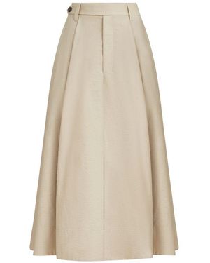 Brunello Cucinelli Sartorial Rok Met Monili - Wit