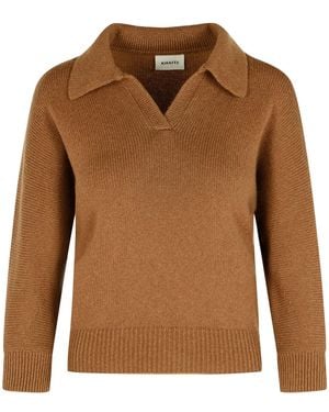 KHAITE 'Herve' Cashmere Jumper - Brown