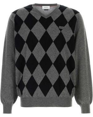 Ferragamo Dark Wool Sweater - Black