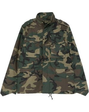 Alpha Industries Studio M 65 Camo Field Jacket - Green