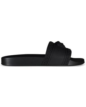 Versace Médusa Slippers Zwart