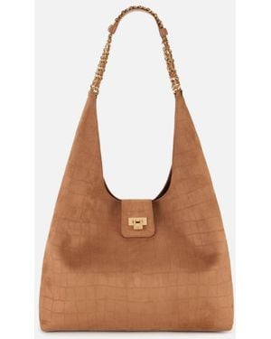 Elisabetta Franchi Suède Hobotas - Bruin