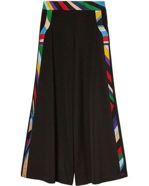 Emilio Pucci Wide Leg Broek - Zwart