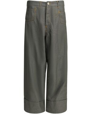 Junya Watanabe Junya Watanabe Hombre Pantalones casuales a rayas - Gris