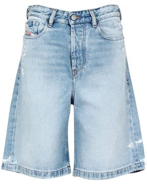 DIESEL Shorts aus hellem Denim - Blau