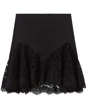 Stella McCartney Flared Mini Skirt - Black