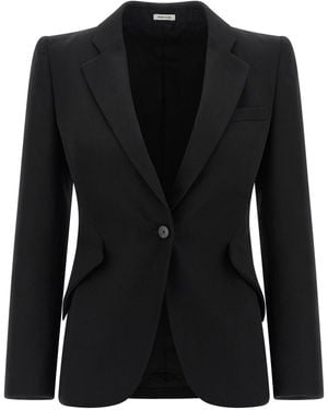 McQueen Hourglass Blazer - Black